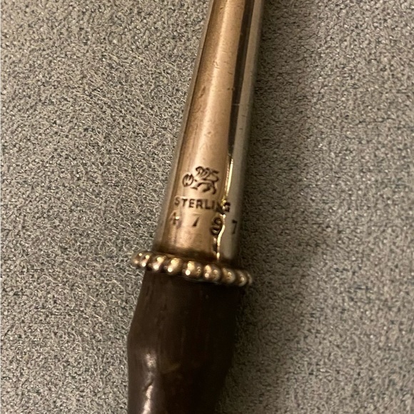 Antique English Sterling Silver Tea Strainer - Picture 8 of 12